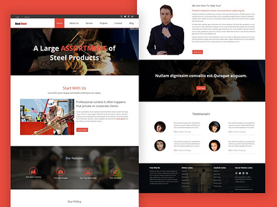 TemplateToaster Website Builder | Real steel business Theme