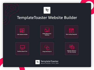 TemplateToaster Website Builder branding design illustration logo templatetoaster web development webdesign website builder wordpress wordpress theme