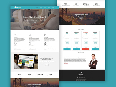 TemplateToaster Website Builder | Roket mail WP Theme