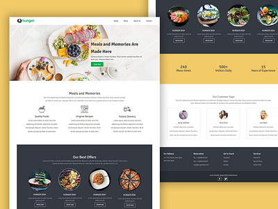 TemplateToaster Website Builder | Hunger WP Theme