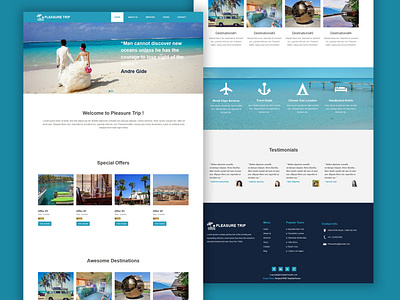 TemplateToaster Website Builder | Pleasure Trip Theme