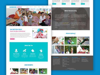 TemplateToaster Website Builder | Babycare center