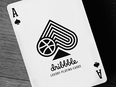 Dribbble Playing Cards - Ace of Spades ace cards debut games hello playing cards print product spades