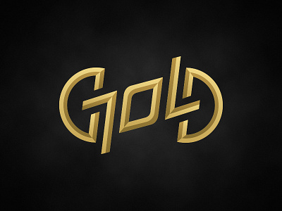 "Gold" ambigram logo ambigram gold logo magic magician symmetry type typography