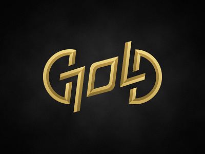 "Gold" ambigram logo