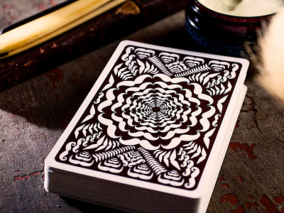 Mustache Playing Cards - Back Design dapper game games mustache pattern playing cards