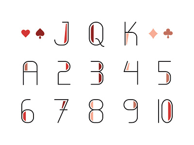 Custom Typeface - Bacon Playing Cards