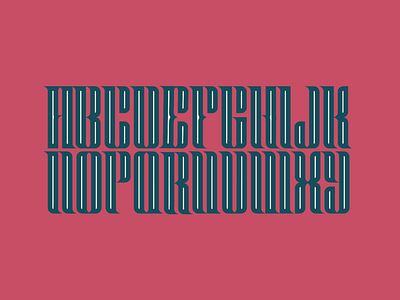 Type Design blackletter condensed type design font fontdesign letterform lettering red type design typedesign typeface