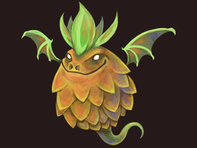 Pineapple Dragon dragon illustration pineapple