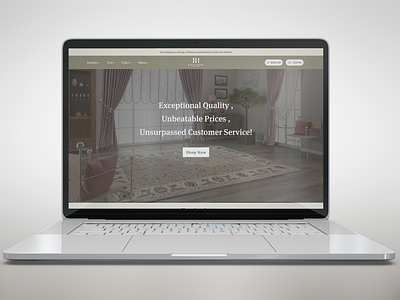 Shop landing page