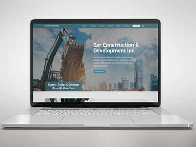 Construction landing page