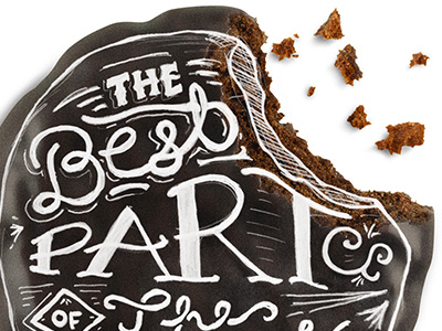 The Best Part bad breaking hand lettering thin mints typography