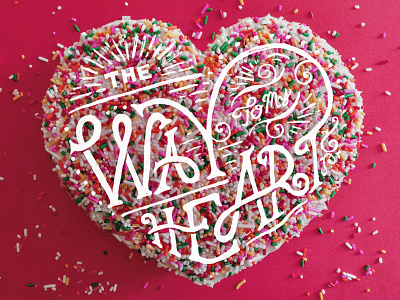 Happy Massacre Day cake food hand lettering massacre sprinkles typography valentines
