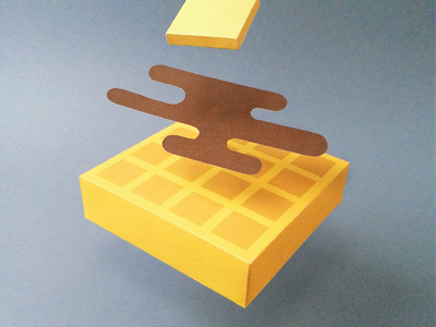 Kwik-Krafts / 3.25.14 / National Waffle Day Pt. 2 butter cut fold kwik krafts paper craft syrup waffle