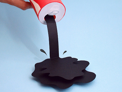 Share a Coke with... coke craft cut fold glue kwik krafts paper papercraft soda spill