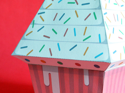 Kwik-Krafts / 9.07 / Birthday Kupcake birthday candle craft cupcake cut fold gift card kwik krafts letter l paper paper craft sprinkles