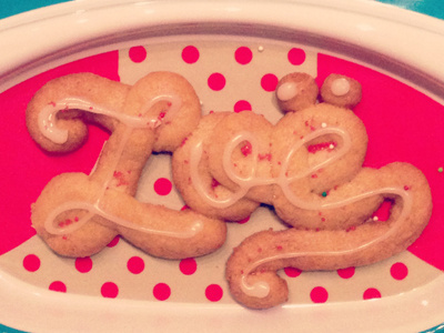 Zoë - Suga Cookie christmas cookie hand lettering sprinkles sugar type typography zoë