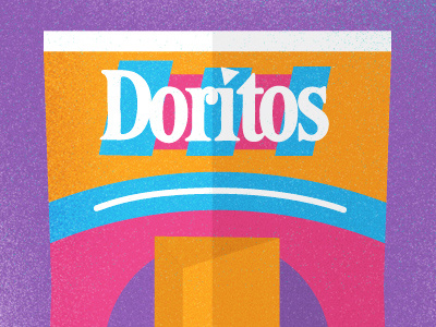 Not'cho Cheese cheesy fingers doritos illustration irresistable little monsters nacho cheese trail of chips