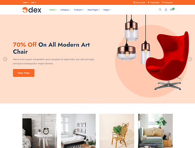 Life Stylist e-shop template design landing page design ui ux webdesign website