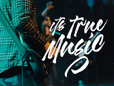 Music - Madness textured brush font