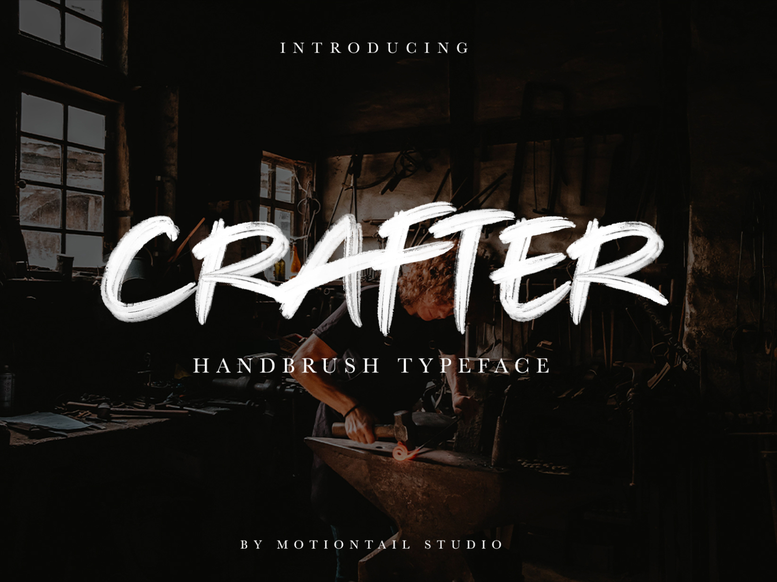 CRAFTER HANDBRUSH TYPEFACE by Motion Tail on Dribbble