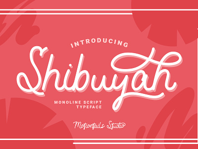 Shibuyah Modern Script app branding design illustration lettering logo ui ux web website
