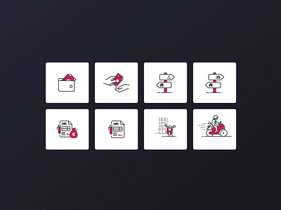 Icon set ^^ branding design illustration illustrator ui vector