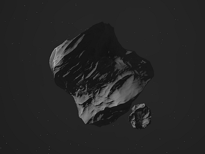 Asteroid Study cinema 4d render