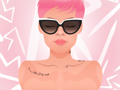 #Pinkanna // Rihanna x Pink // Warm Up Design badgalriri pink hair pinkanna rihanna rihpost