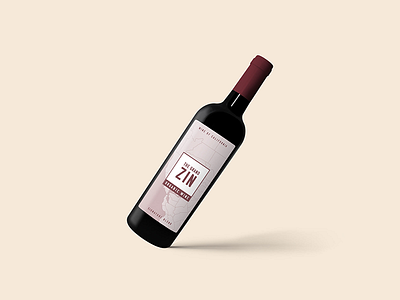The Grand Zin bottle branding label packaging wine