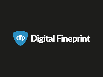Digital Fineprint Logo branding dfp logo