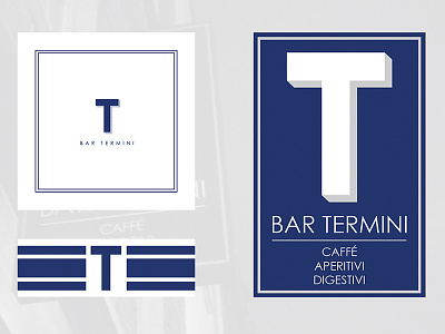 Bar Termini branding bar branding cafe cocktail design identity logo restaurant sign