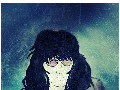 Joey Ramone color design digital illustration joey ramone nyc painting punk rock the ramones