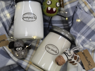 Holidays with Milkhouse Creamery Candles and Woolbuddy