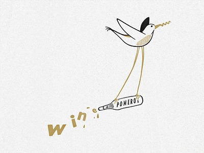 finished work: the 'Hawksmoor Birds' 2d abstract agency art bird bird illustration branding character creative design detail drinks gold graphic design illustration restaurant simple illustration two tone wine wine illustration