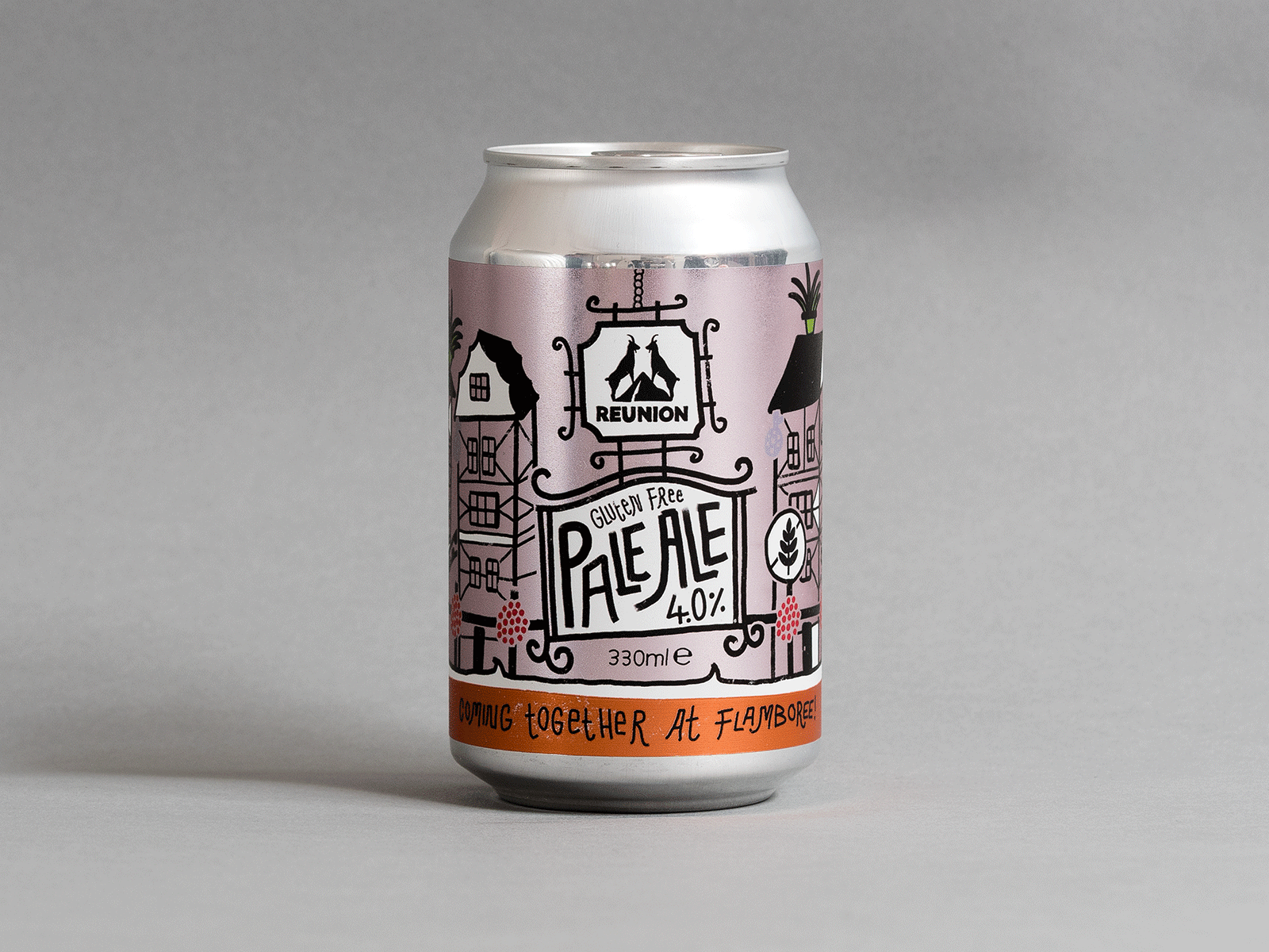 finished work: Reunion Ales x Flamboree! beer cans agency alcohol alcohol branding alcohol packaging beer beer branding beer can beer design beer label collaboration design graphic design illustration packaging packaging design packaging designer packaging illustration pastels restaurant restaurant branding