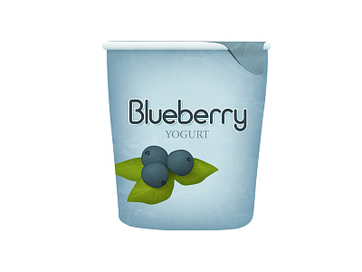 Blueberry Yogurt blueberry cup illustration yogurt