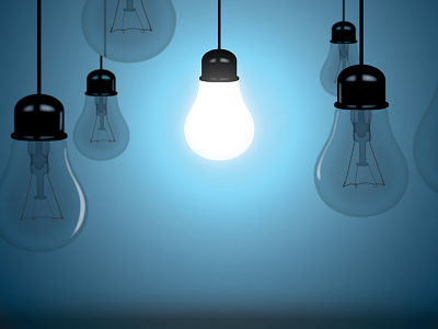 Lightbulbs blue bulb illustration illustrator light lightbulbs
