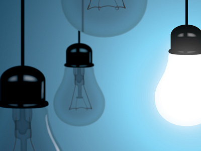 Lightbulb blue bulbs illustration illustrator light lightbulbs