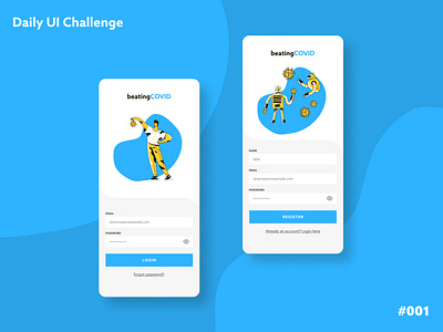 Daily UI #001 • Sign Up app dailyui dailyui 001 design ui ux
