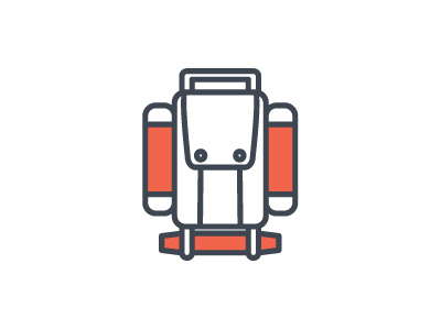 Backpack backpack camping icon pictogram simple