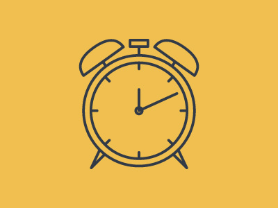 Clock clock icon line pictogram simple