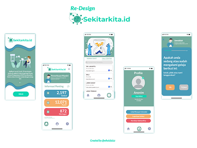Re-Design SekitarKita app coronavirus covid19 design redesign ui ux