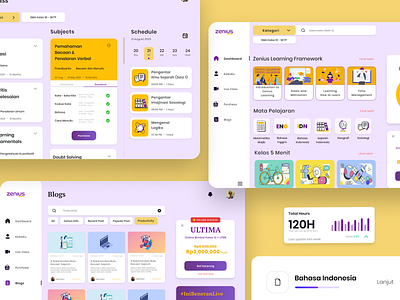 Zenius Education Web Desktop Version casestudy ui uiux ux webdekstop webdesign