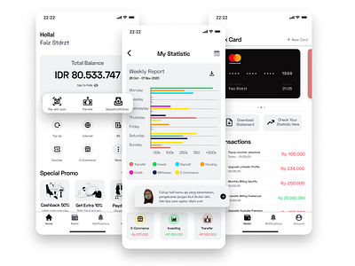 HollaBank - Banking App app design bankingapp financial app ui uidesign userinterface