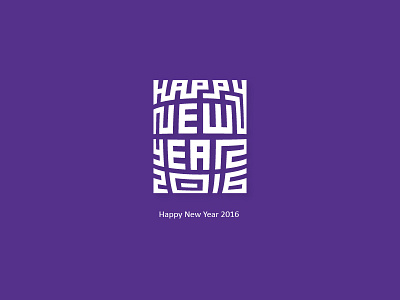 Happy New Year 2016 Typography arabesque happy new year happy new year 2016 purple typography