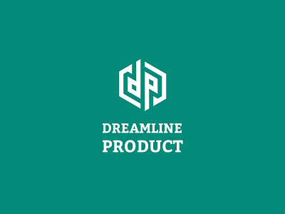 Dreamline Product Logo 99designs design dream isometric line logo product shape simple turquoise vector white
