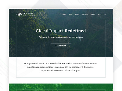 Corporate Website Revamp corporate dark design feel green landingpage layout revamp simple ui website white