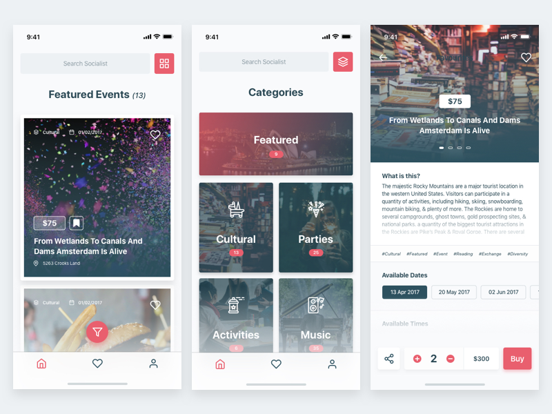 Ios App Finding Event Event Listings iOS App by Mostafa Hawary on Dribbble
