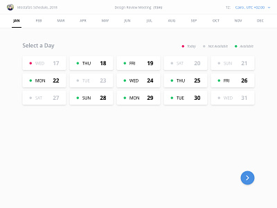 Appointments Scheduling UI calendar calendar design design grey schedule simple blue sketch ui user experience user interface ux white